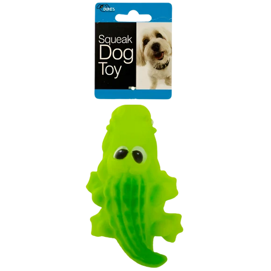 RUBBER CROCODILE SQUEAK DOG TOY
