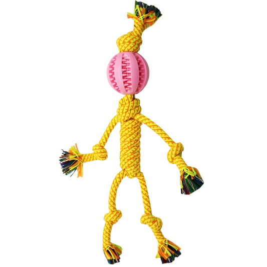 Boy 18 Inch Yellow Knotted Rope Dog Toy