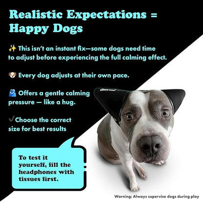 Doggie Hush™ Pro — Professional-Grade Noise-Cancelling Headphones/ Earmuffs for Dogs