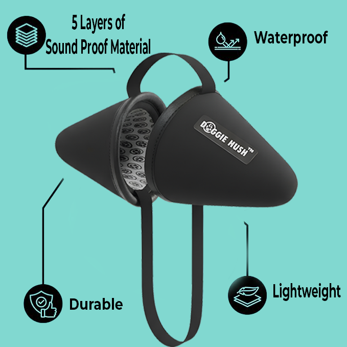 Doggie Hush™ Pro — Professional-Grade Noise-Cancelling Headphones for Dogs