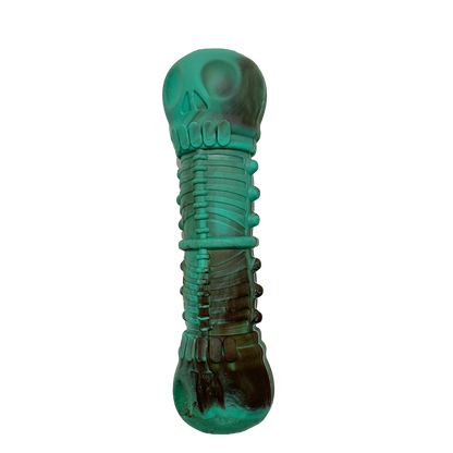 Black & Green Skull Bone Indestructible Chew Toy