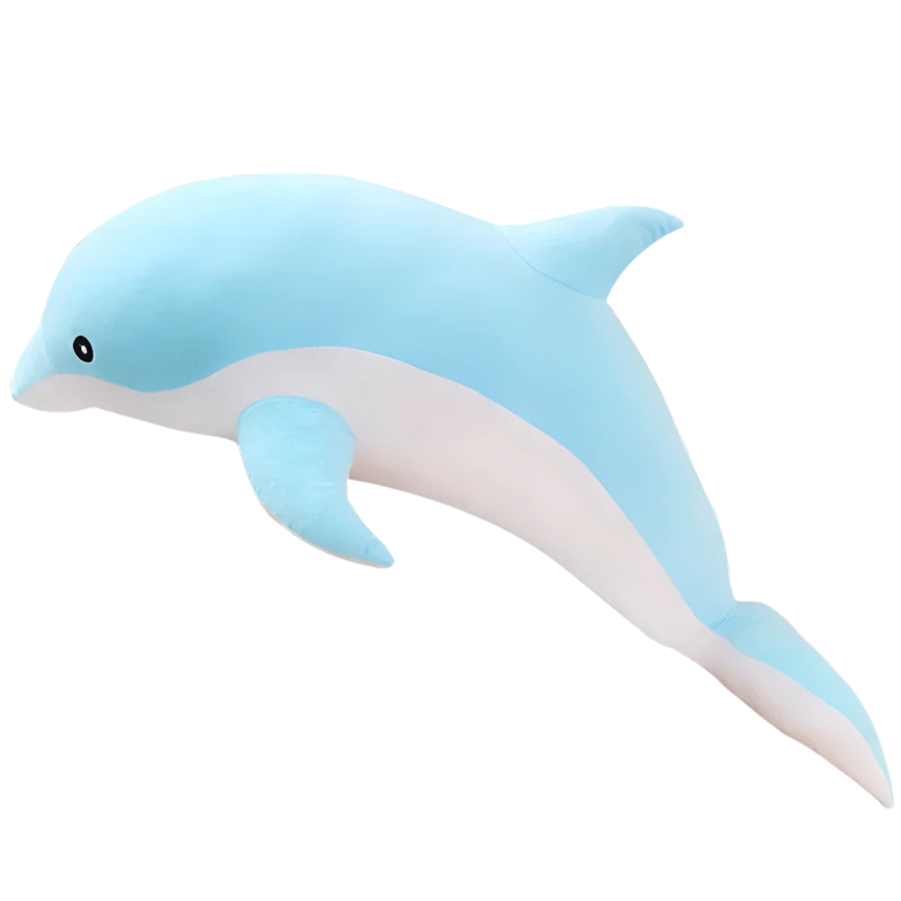 DOLPHIN PLUSH CHEW TOY WITH SQUEAKER