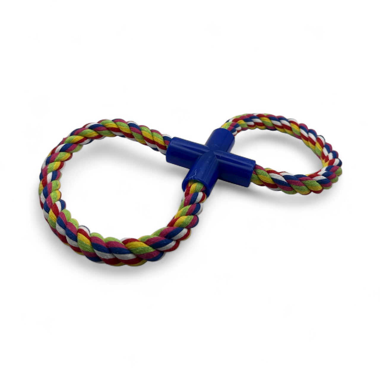 Figure 8 Multi-Colored Rope Dog Toy