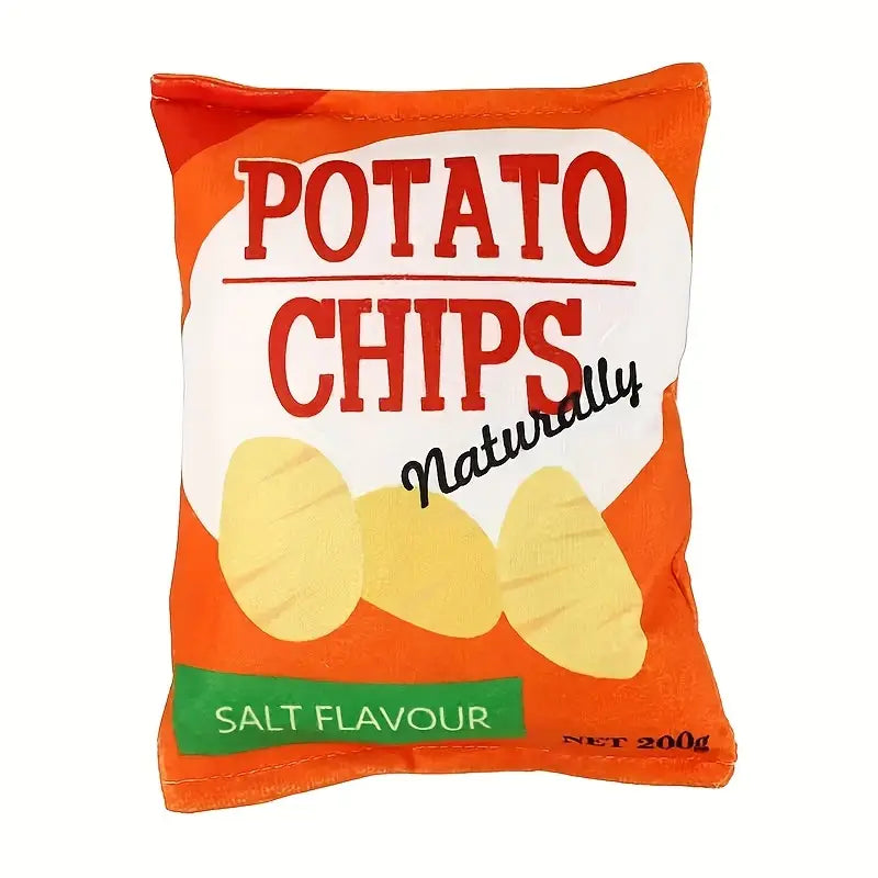 Durable Plush Potato Chips Dog Toy