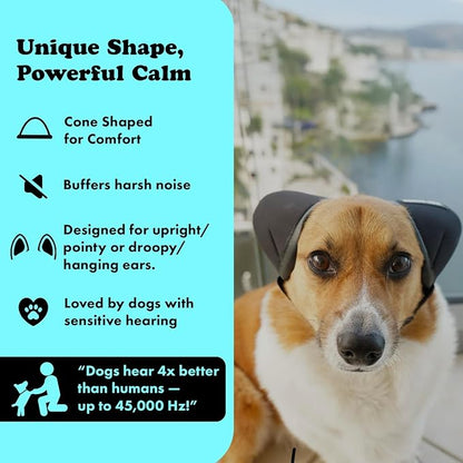 Doggie Hush™ Pro — Professional-Grade Noise-Cancelling Headphones/ Earmuffs for Dogs