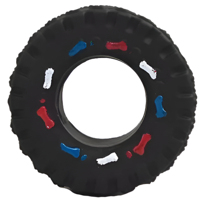 Mini Rubber Durable Squeaky Tire Dog Toy