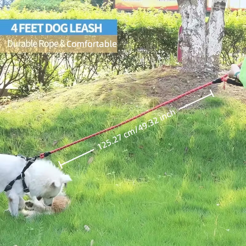 4.11ft Dog Leash with Padded Handle & Reflective Threads – Strong, Safe & Comfortable
