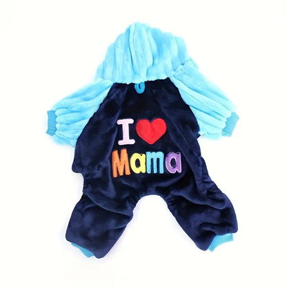 I Love Mama Adorable Dog Sweater