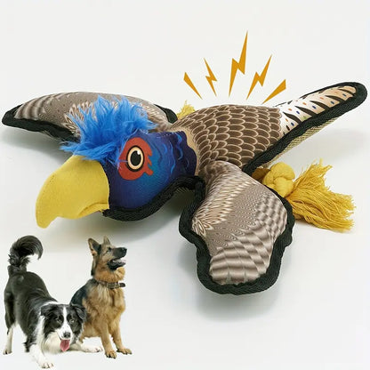 Durable Squeaky Dog Toy Blue Bird