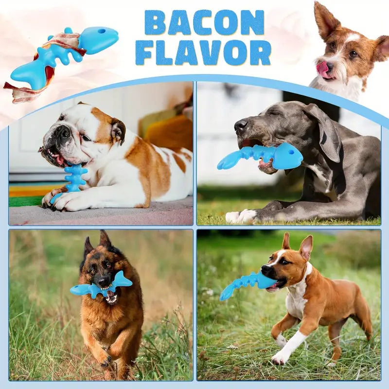 Indestructible Tough Nylon Fish Bone Dog Toy – Perfect For Heavy Chewers