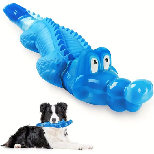 Indestructible Blue Lizard Dog Toy For Heavy Chewers Healthy Chew