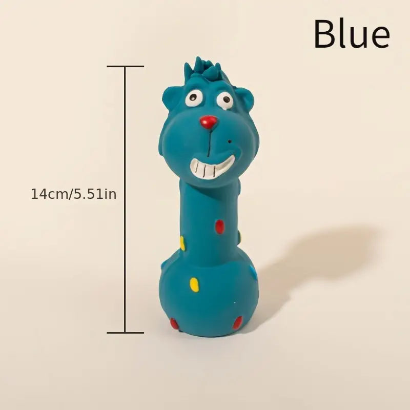 Squeaky Chew Blue Dog Toy