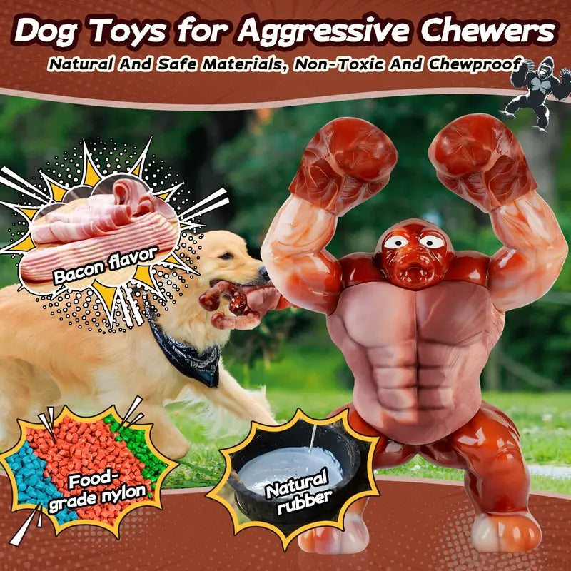 Squeaky Gorilla Healthy Chew Dog Toy – For Heavy Chewers