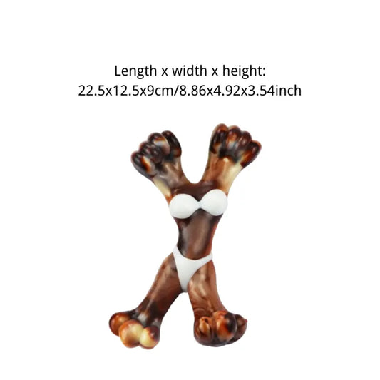 Catwoman Coffee Blend & Flame Color Dog Chew Toy – Heavy-Duty, Toy for Aggressive Chewers