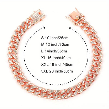 Luxury Gold Dog Necklace Collar – Elegant Pet Jewelry