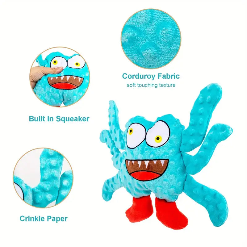 HAPPY MONSTER PLUSH DOG TOY