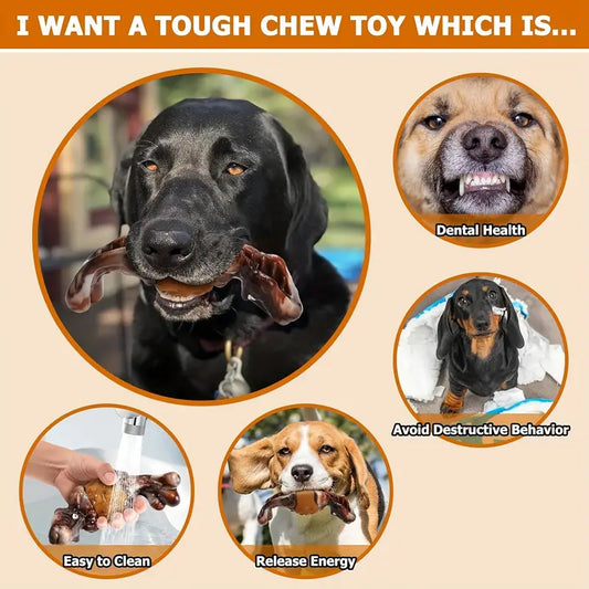 Brown Dragon Dog Toy For Very Aggressive Chewers