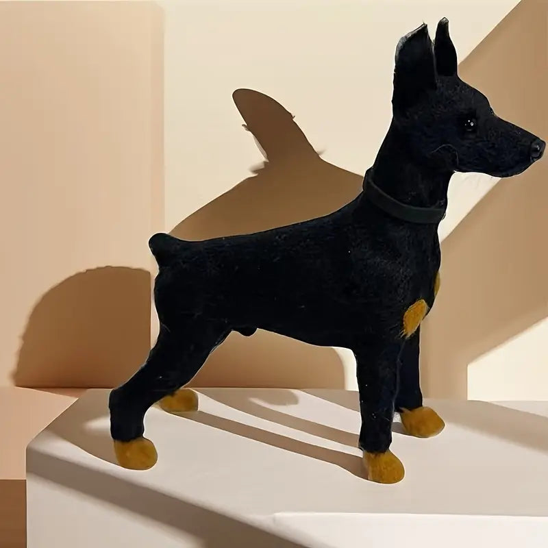Realistic Doberman Figurine