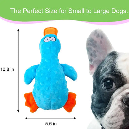 Interactive Textured Dog Squeaky Toy – Plush Duck for Playful Pups(1PC)