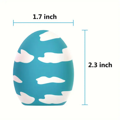 SCHITEC Dog Squeaky Toy – 6pcs Latex Bouncy Egg Balls with Squeaker