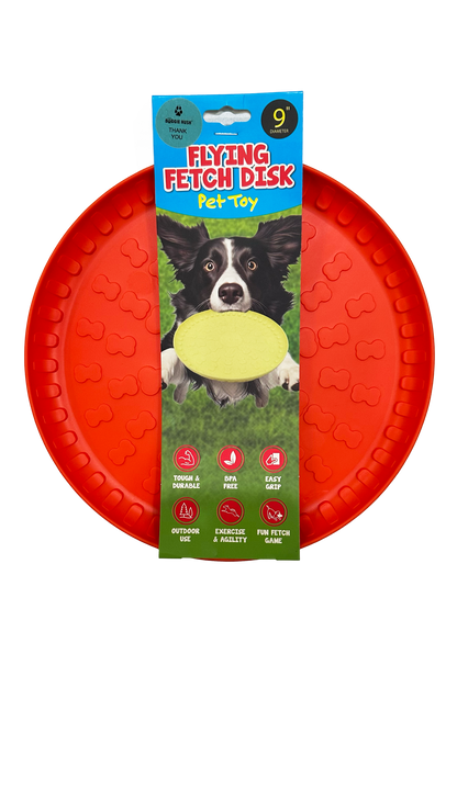 Flying Frisbee Disk, BPA-Free Durable Dog Toy