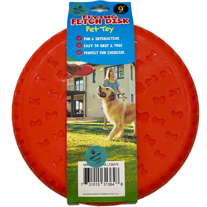Flying Frisbee Disk, BPA-Free Durable Dog Toy