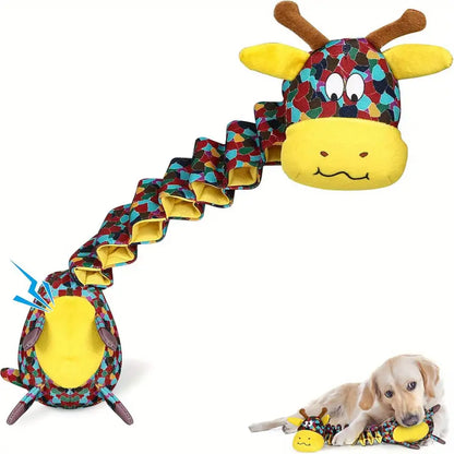 Durable Mix Vibrant Color Giraffe Design Dog Chew Toy