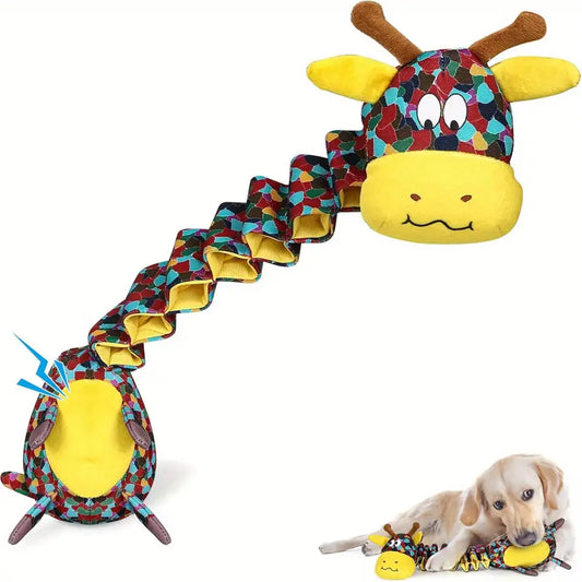 Durable Mix Vibrant Color Giraffe Design Dog Chew Toy