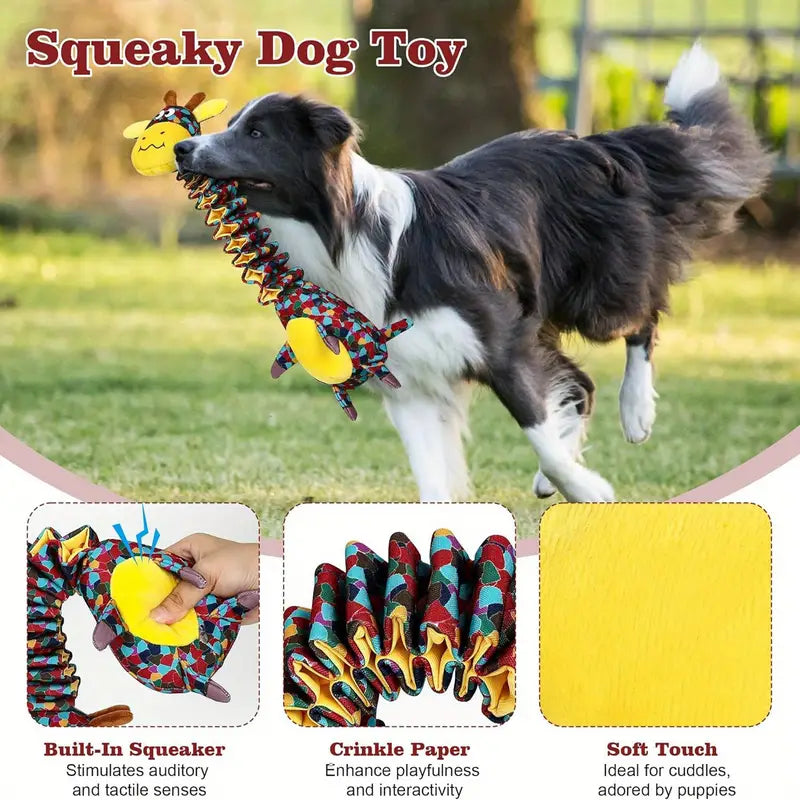 Durable Mix Vibrant Color Giraffe Design Dog Chew Toy