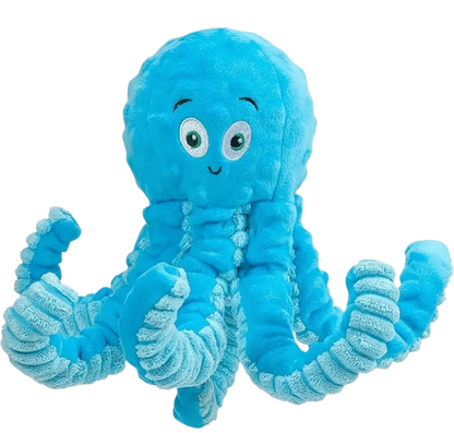Oceanic Explorer Octopus Plush Chew Toy with Squeaker for Interactive Pet Play and Dental Health - Doggie Hush