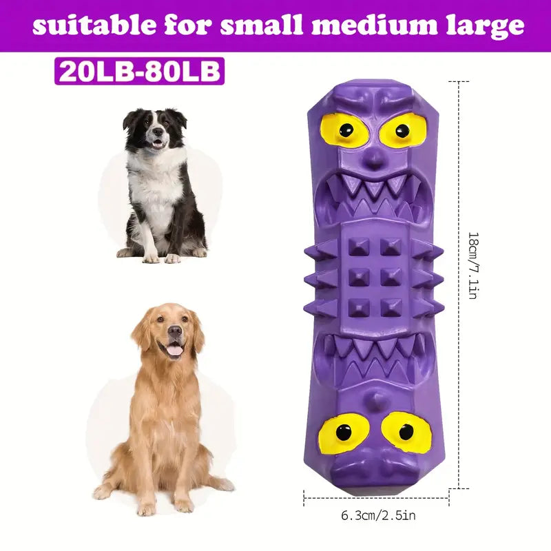 Purple Spiked Vampire Chew Toy – Playful Design for Tough Chewers