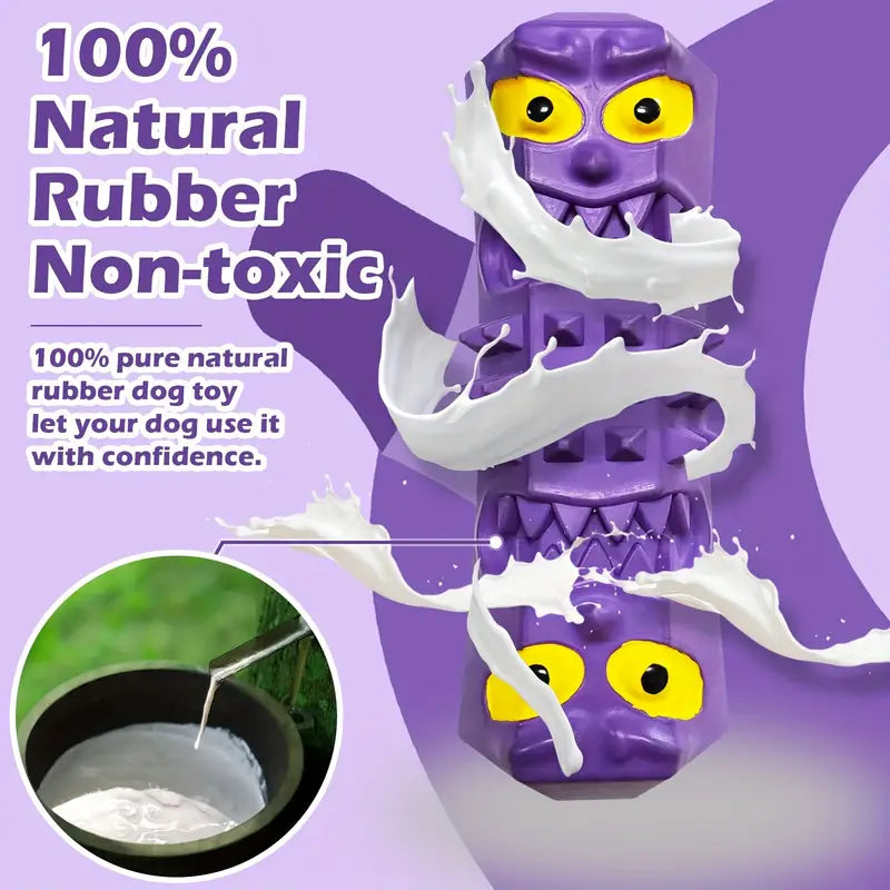 Purple Spiked Vampire Chew Toy – Playful Design for Tough Chewers