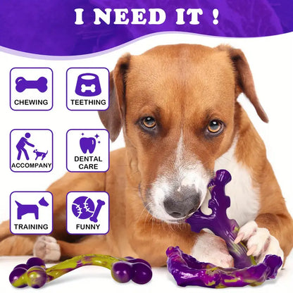 Purple XYO-Shape Bone Chew Toy – Durable Toy for Heavy Chewers