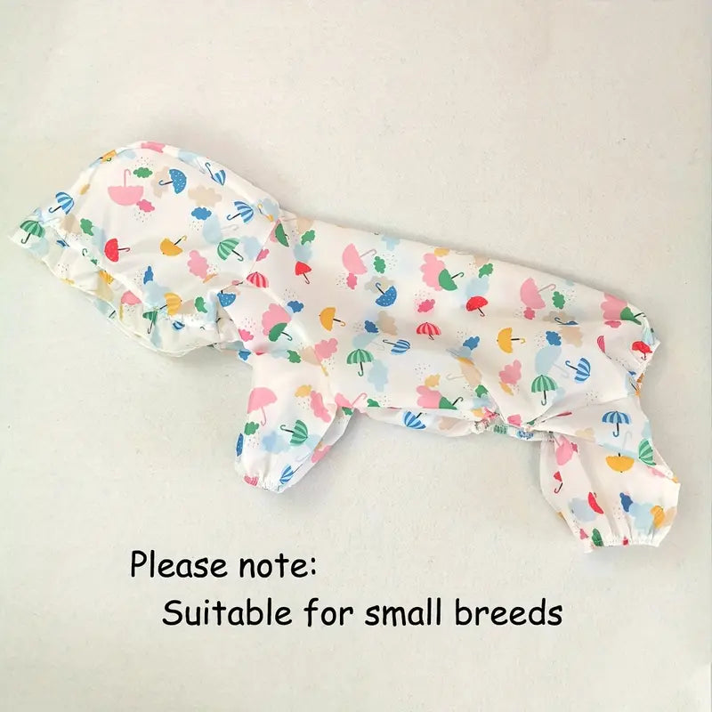 Cute Waterproof Pet Raincoat For Small Dogs