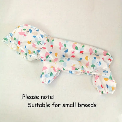 Cute Waterproof Pet Raincoat For Small Dogs
